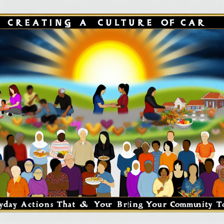 Creating a Culture of Care: Everyday Actions That Bring Your Community Together