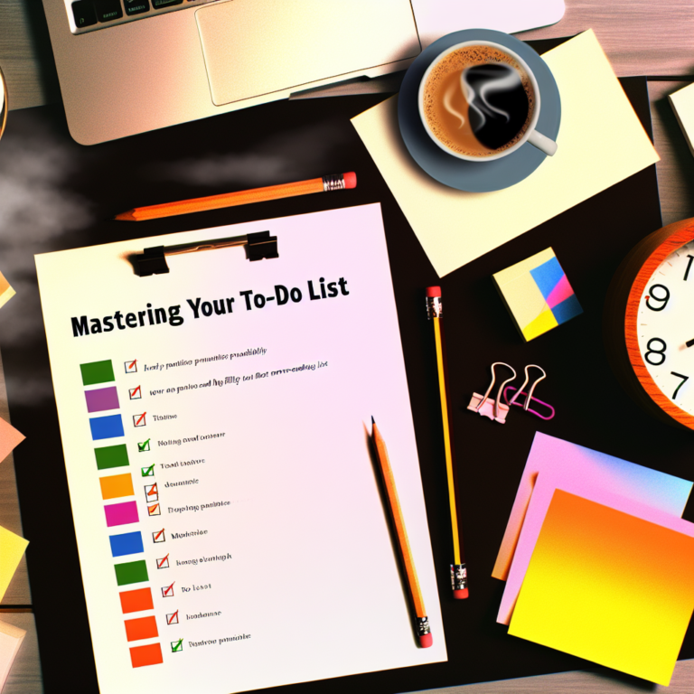 Mastering Your To-Do List: How to Prioritize Like a Pro and Finally Tackle That Never-Ending List