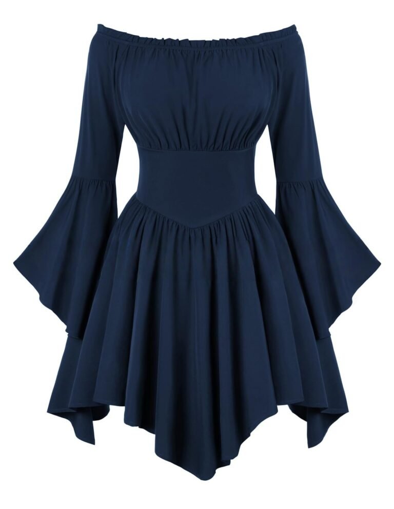 Step into Elegance: The Medieval Vintage Off Shoulder Dress