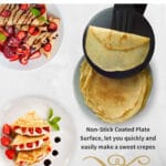 Crepe maker kitchen easy to use portable automatic