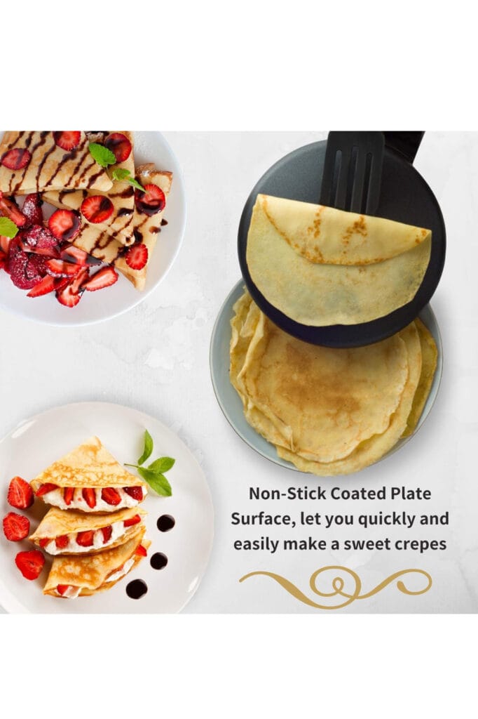 Crepe maker kitchen easy to use portable automatic