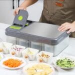 Vegetable Chopper with Container, Grater Food Chopper with Egg Container | Cheese Grater | Vegetable Dicer | Onion Chopping MachineMulti functional Vegetable tool