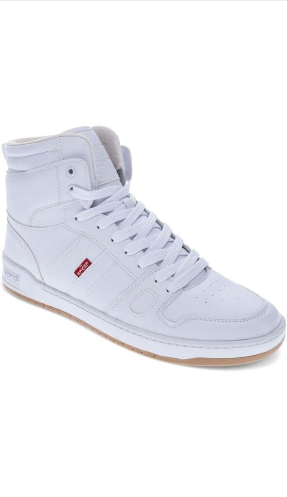 Levi's Mens 521 BB Hi Pebbled UL Vegan Synthetic Leather Casual High-top Sneaker Shoe