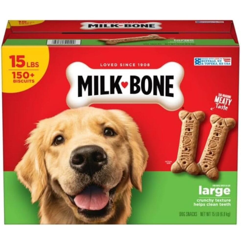 Delight Your Dog with This Bulk PACK-15 LBS=150 Biscuits Treats Original Large & Crunchy! 240 oz of Tail-Wagging Goodness. Perfect for Training or Everyday Snacking!