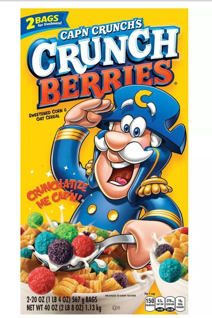 Cap'n Crunch Berries Breakfast Cereal, 40 Ounce