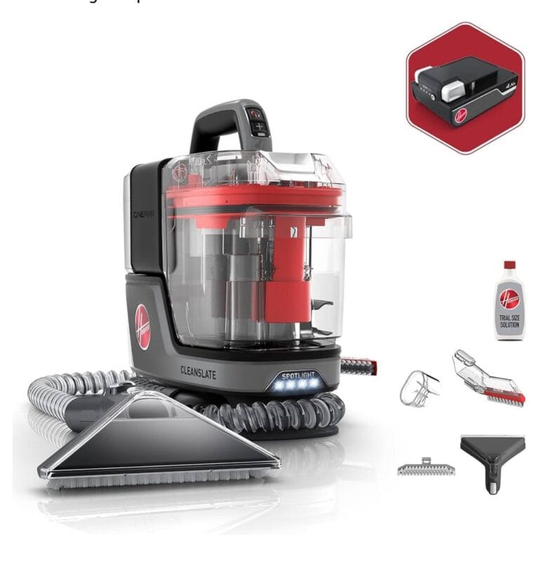 Hoover Vacuum CleanSlate Plus Portable Carpet & Upholstery Spot Cleaner, Carpet Cleaner Machine, Pet Stain Remover, Car and Auto Detailer, Powerful Suction with Versatile Tools, FH14050,