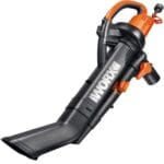 WORX WG505 TRIVAC 12 Amp 3-in-1 Electric Leaf Blower/Leaf Vacuum/Mulcher, Metal Impeller for Fine Mulching