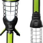 Luceco-Rechargeable Olympia Tripod 360° LED Work Light, Twin Pack, 600 Lumens Main Light, 80 Lumens Torch, Foldout Legs, Hook for Hands-Free, Dual Modes, Weather-Resistant, Long Battery Life