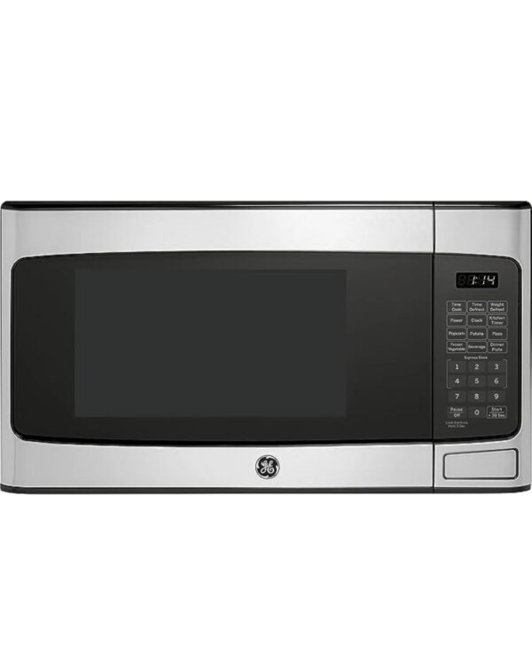 GE GCST11X1WSS Microwave Oven, 950-watt 6 Auto Cooking Settings, Child-Lock Technology, Kitchen Essentials for The Countertop, Dorm Room or Apartment, New 1.1 Cu. Ft, Stainless Steel