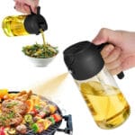 Cooking kitchen salad barbecue 16 oz 2 in 1 oil sprayer bottle dispenser