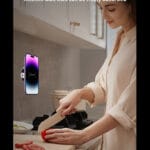 Wall mounted Magnetic Vacuum Suction Holder Phone no adhesive for all phones