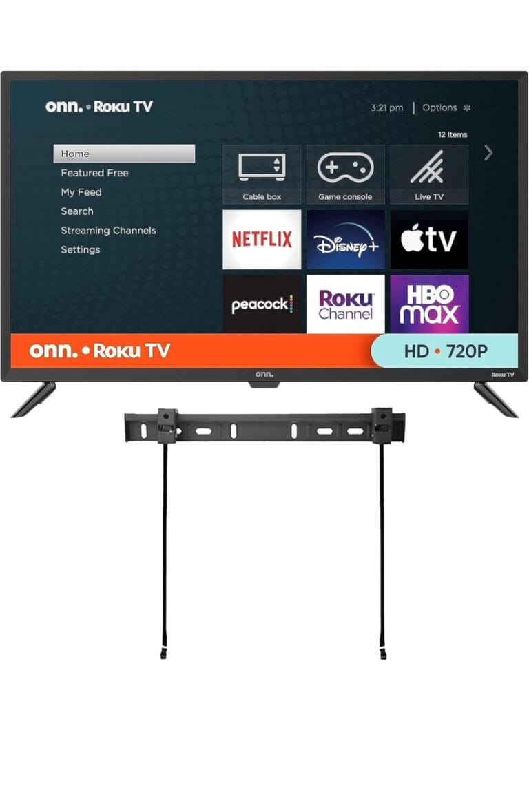 ONN 32-inch Roku Smart TV LED + Free Wall Mount with Wi-Fi Connectivity and Mobile App |