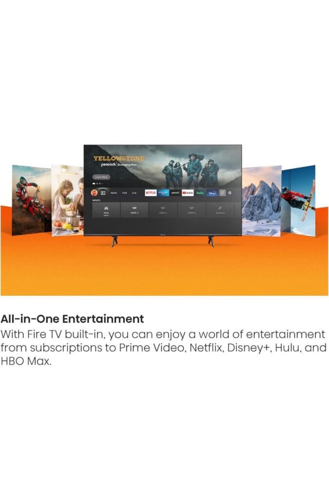 Hisense 58-Inch Class U6HF Series ULED 4K UHD Smart Fire TV (58U6HF) -