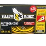 Yellow Jacket -12/3 Heavy-Duty 15-Amp SJTW Contractor Extension Cord with Lighted Ends, 100-Feet