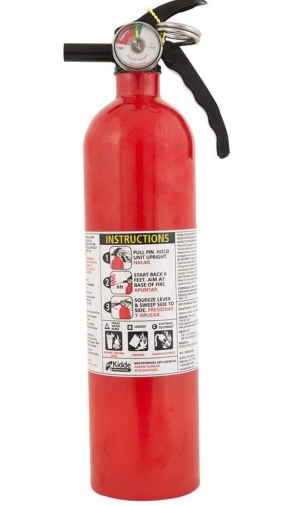 Kidde 2 Pack Multipurpose Fire Extinguishers, Red