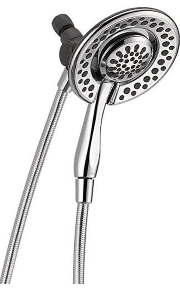 Delta Faucet 4-Spray Touch-Clean In2ition 2-in-1 Dual Hand Held Shower Head with Hose, Chrome 58465-PK