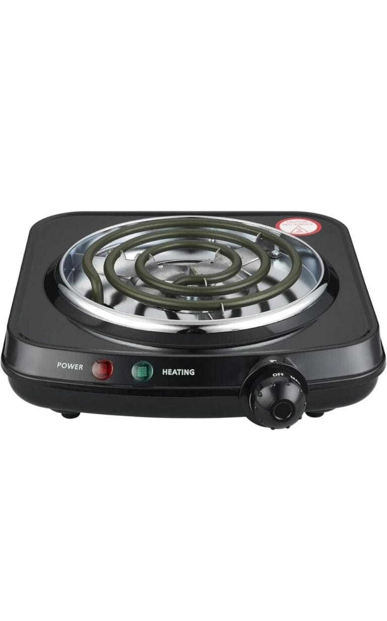 Mainstays Single Burner, 120V~ 1100W, Portable, Easy to Cook, Elegant Classic Design