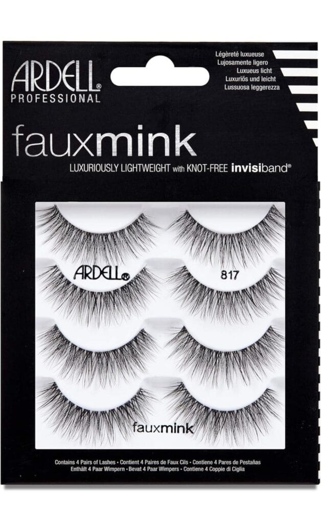 Ardell False Lashes Faux Mink 817 Multipack, 1 pk x 4 pairs