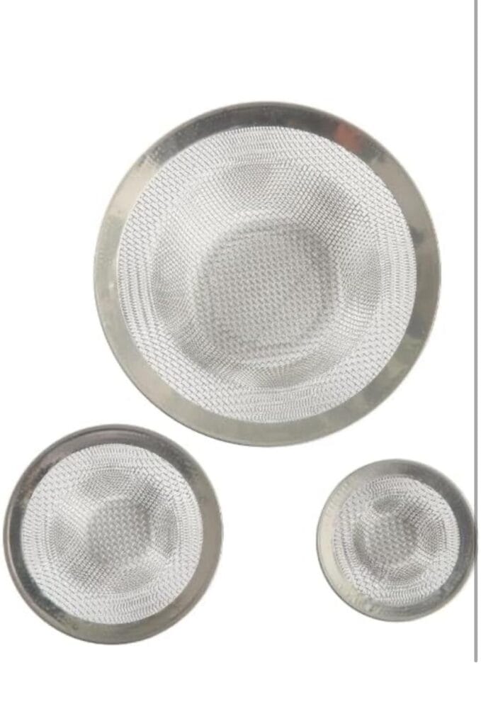 Stainless Steel Mesh Strainers, Set of 3, Large 11.5 in, Medium 8 in, Small 5 in