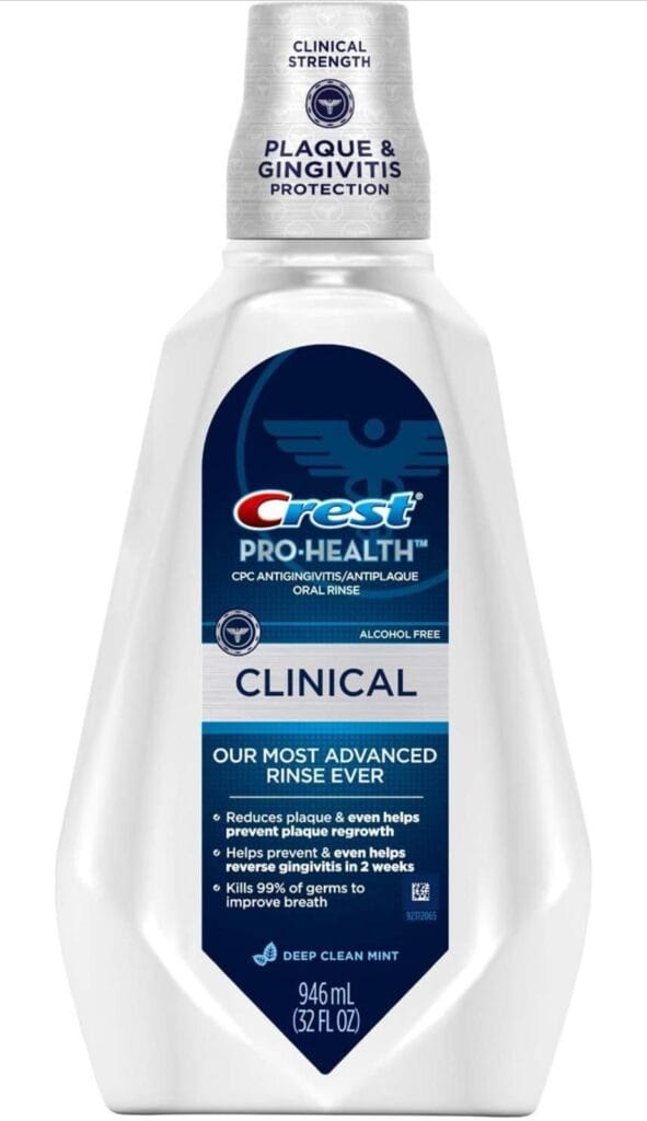 Crest Pro Health Clinical Cpc Antigingivitis/Antiplaque Deep Clean Mint Rinse 946 Ml