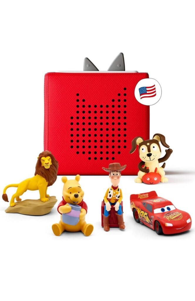 Toniebox Audio Player Disney Starter Set Bundle with Woody, Lightning McQueen, Simba,