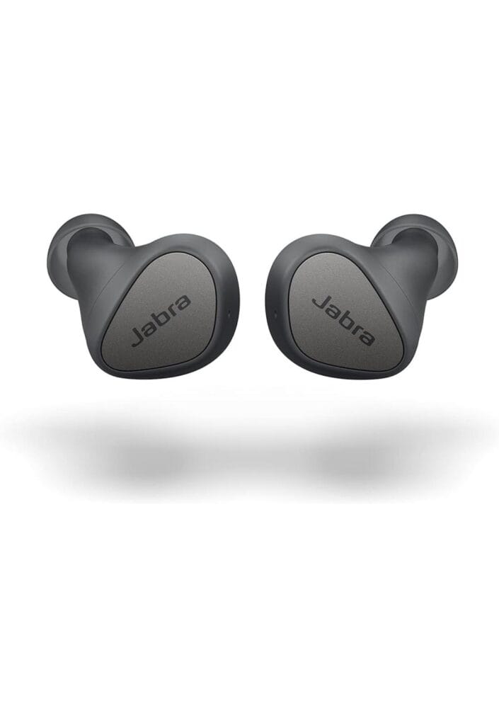 Jabra Elite 3 in Ear Wireless Bluetooth Earbuds headphones – Noise Isolating True Wireless Buds with 4 Built-in Microphones for Clear Calls, Rich Bass, Customizable Sound, and Mono Mode -