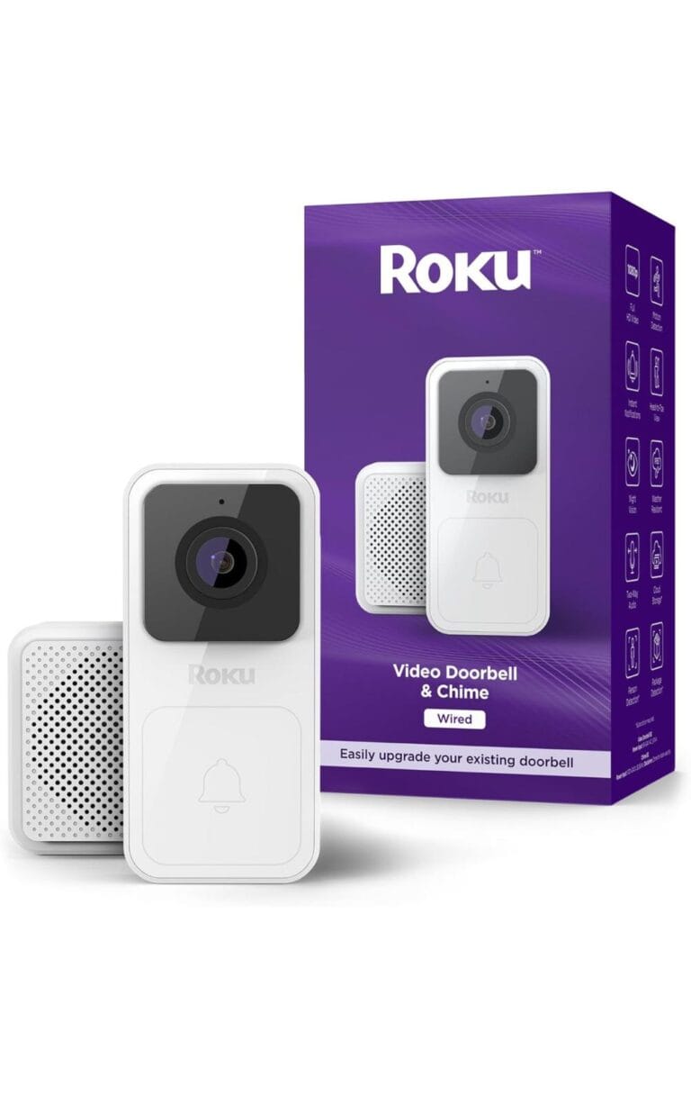 Roku Smart Home Wired Video Doorbell & Chime camera –