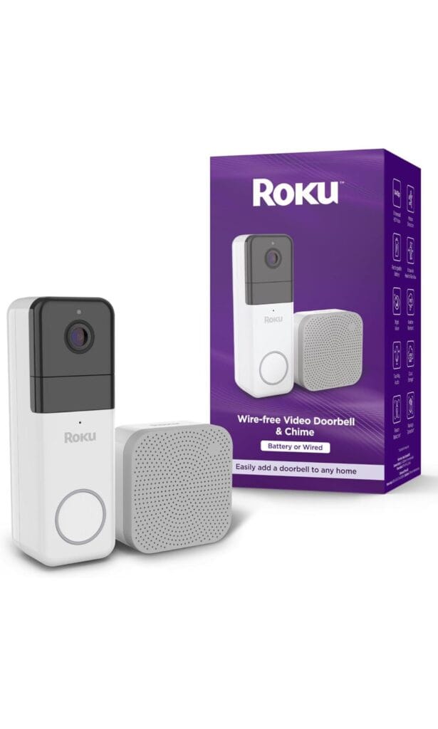 Roku Smart Home Wireless Video Doorbell & camera ; Chime -