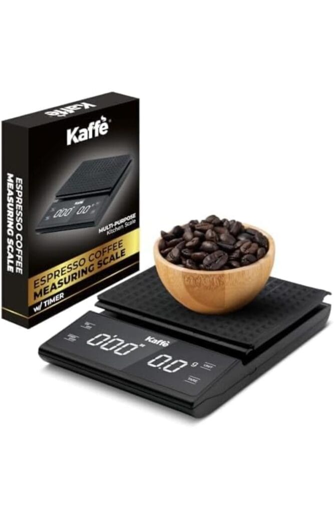 Coffee Scale with Timer 3kg/0.1g High Precision Pour Over Drip Espresso Scale with Back-Lit LCD Display (Batteries Included)