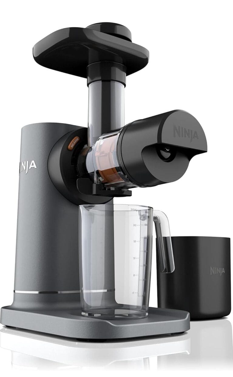 Ninja JC151 NeverClog Cold Press Juicer, Powerful Slow Juicer with Total Pulp Control, Countertop, Electric, 2 Pulp Functions, Dishwasher Safe, 2nd Generation, Charcoal