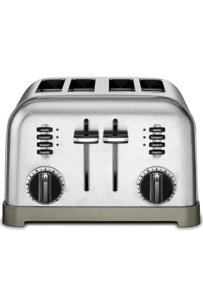 Cuisinart 4 Slice Toaster Oven, Brushed Stainless, CPT-180P