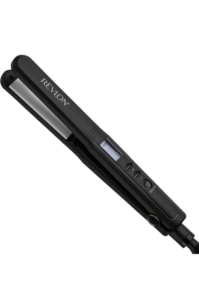 REVLON Perfect Heat Ceramic Digital Flat Iron, 1 inch hair