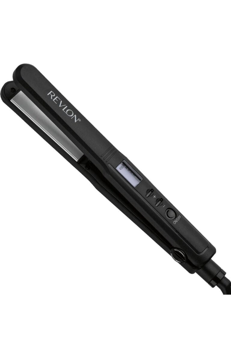 REVLON Perfect Heat Ceramic Digital Flat Iron, 1 inch hair