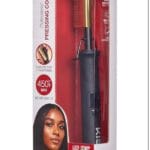 KISS Professional Pressing Comb with Polished Gold Straightening Comb, Safety Stand, air care