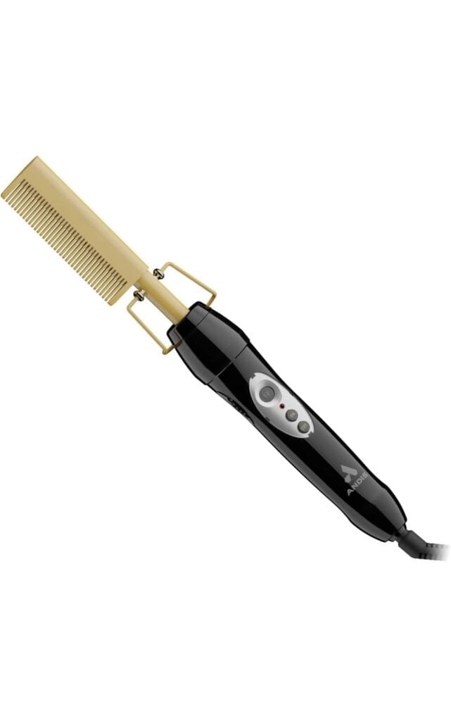 Andis 38335 Professional Heat Ceramic Press Comb for Hair, Straightener -