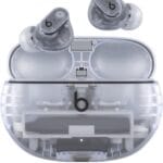 Beats Studio Buds + | True Wireless Noise Cancelling Earbuds, Enhanced Apple & Android Compatibility, Built-in Microphone, Sweat Resistant Bluetooth Headphones, Spatial Audio - Transparent