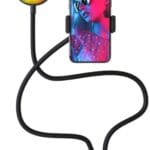 Bower WA-RGBDSKRL 24-in. Flexible White and RGB Ring Light with Smartphone Holder, Black