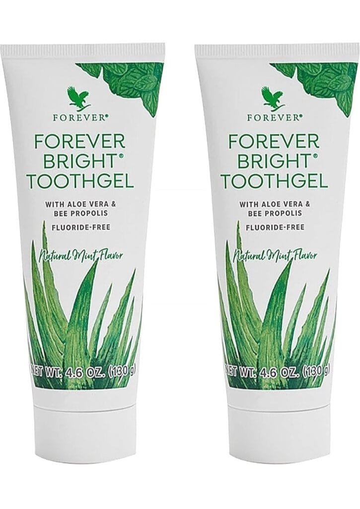 Forever Living - Forever Bright Toothgel - Fluoride-Free Aloe Vera Gel with Bee Propolis -Peppermint-Spearmint Flavor - Dental Care - 4.6oz