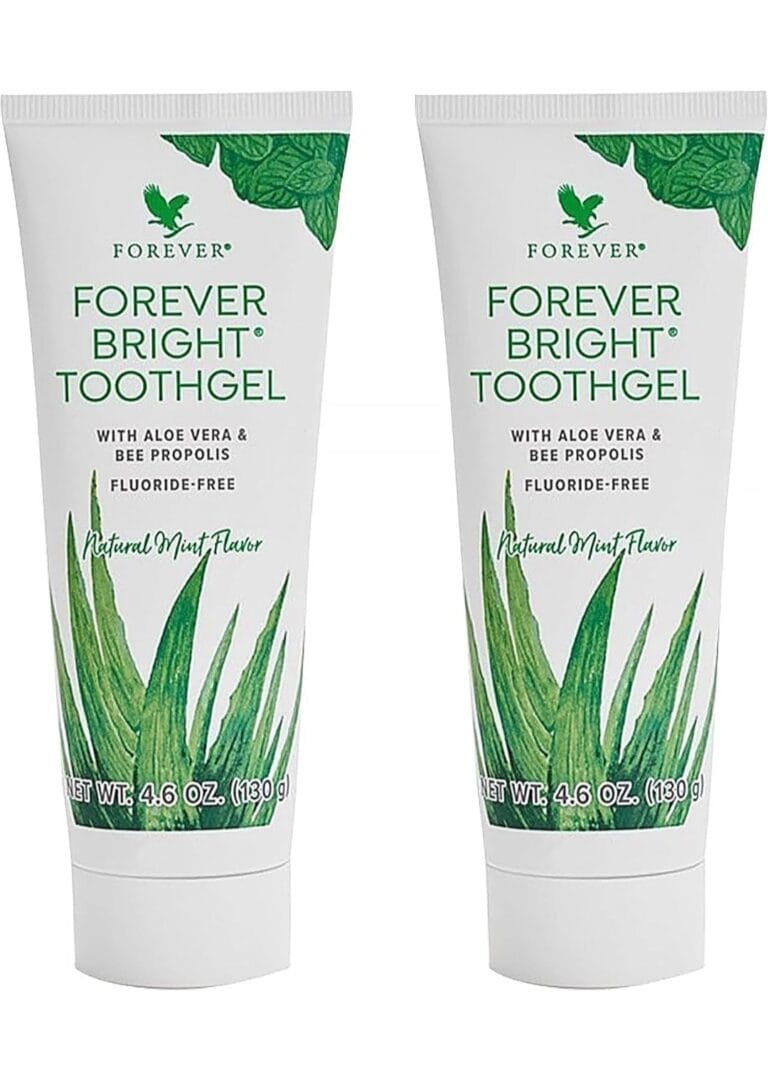 Forever Living – Forever Bright Toothgel – Fluoride-Free Aloe Vera Gel with Bee Propolis -Peppermint-Spearmint Flavor – Dental Care – 4.6oz