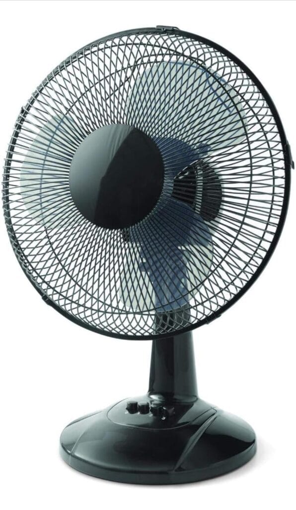 12"" 3-Speed Oscillating Table Fan, FT30-8MBB, New, Black, Large