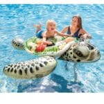 Realistic Sea Turtle Inflatable Ride-On Pool Float with Handles 57555EP