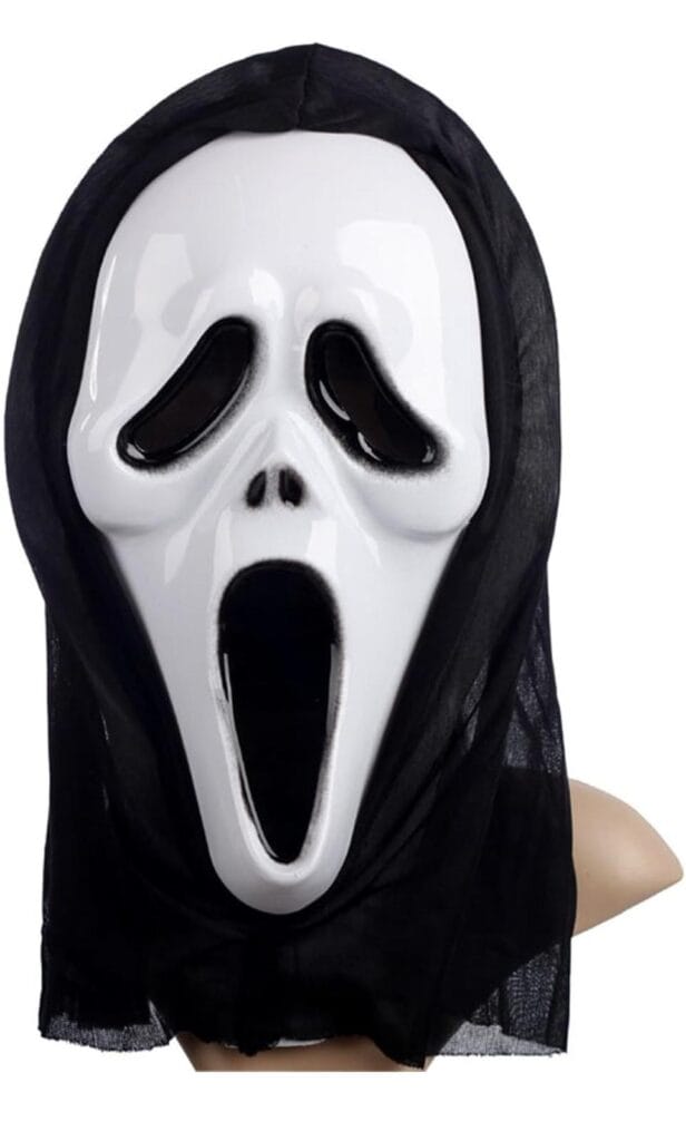 Halloween Scary Masks, Scream Masks, Cosplay Costume Masks, Party Masquerade Prop Masks with Adjustable Straps