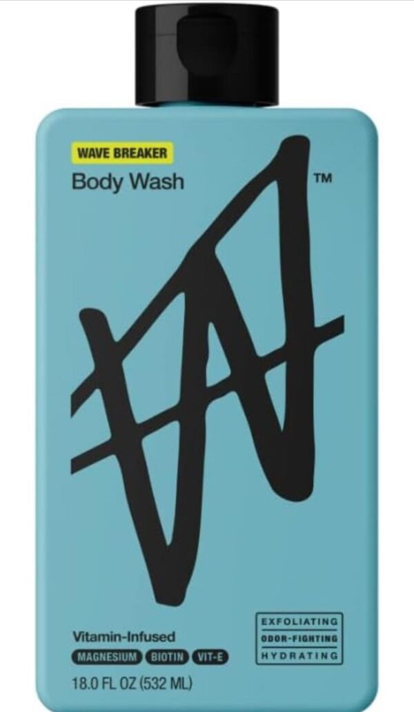 W By Jake Paul Body Wash - Exfoliating - Hydrating - Wave Breaker