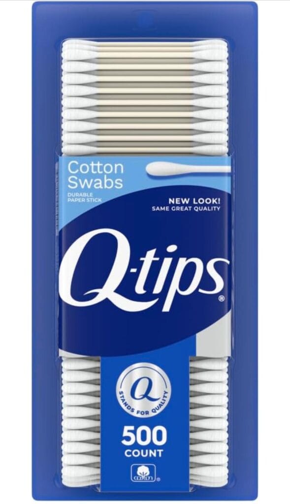 Q-tips 500 Cotton Swabs For Hygiene and Beauty Care Original Cotton Swab Made With 100% Cotton 500 Count