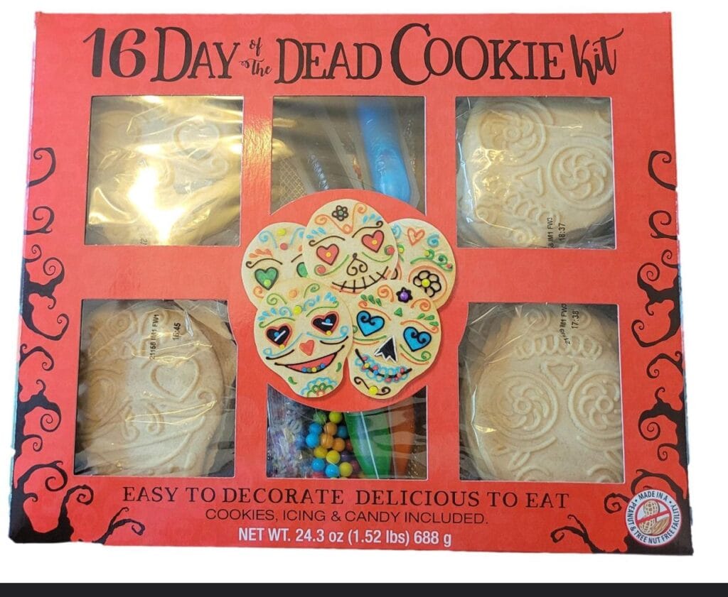 Halloween Spooky Shaped Decorating Cookie Kit - 16ct, Bundled With a Joy Bringers Fridge Magnet