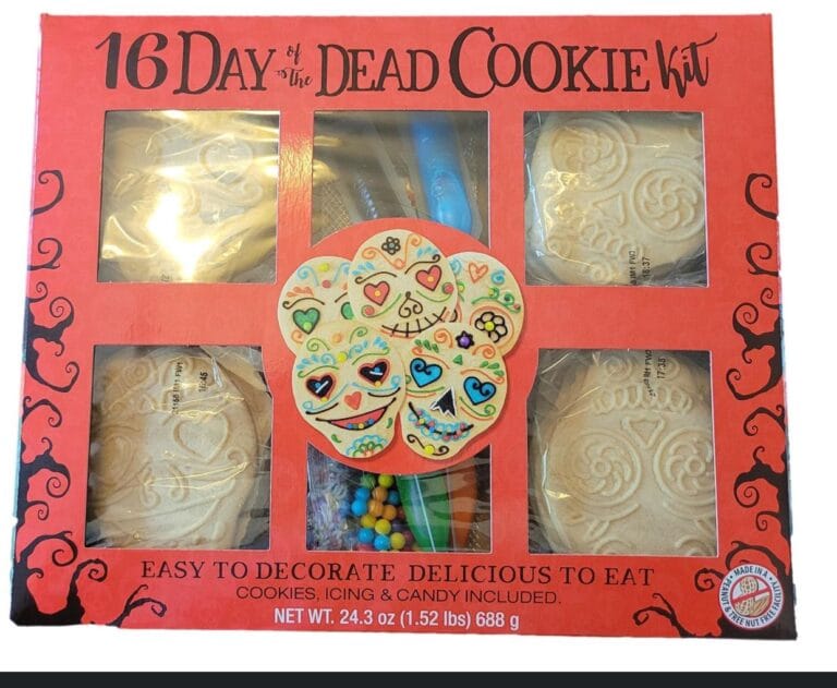 Halloween Spooky Shaped Decorating Cookie Kit – 16ct, Bundled With a Joy Bringers Fridge Magnet