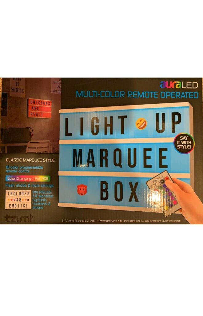 Light Up Marquee Box (6055WM)