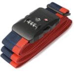 TSA Luggage Strap Approved 3-Dial Combination Lock Adjustable Suitcase Travel Belt
