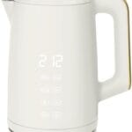 1.7 liter electric kettle 1500 W, one-touch activation, white frosting, tea maker, tea boiler, electric water heater