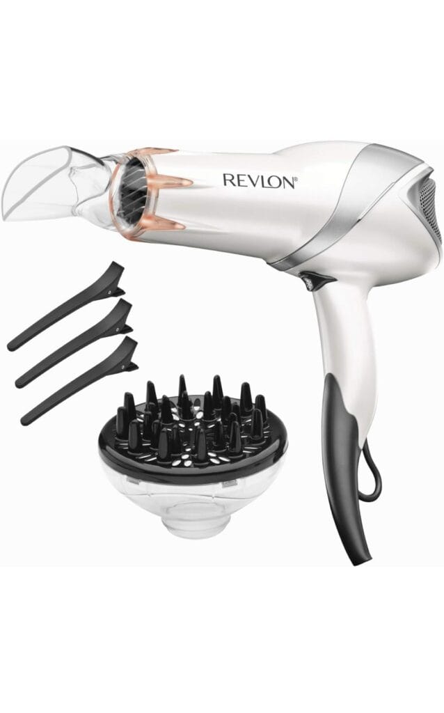 REVLON Infrared Hair Dryer with Diffuser | 1875W Blow Dryer